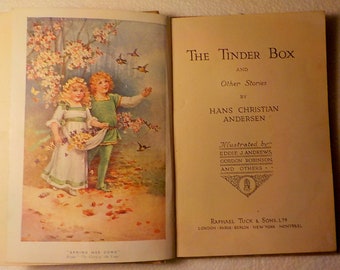The Tinder Box &c por Hans Christian Andersen Publicado por Raphael Tuck and Sons Ltd. Década de 1930