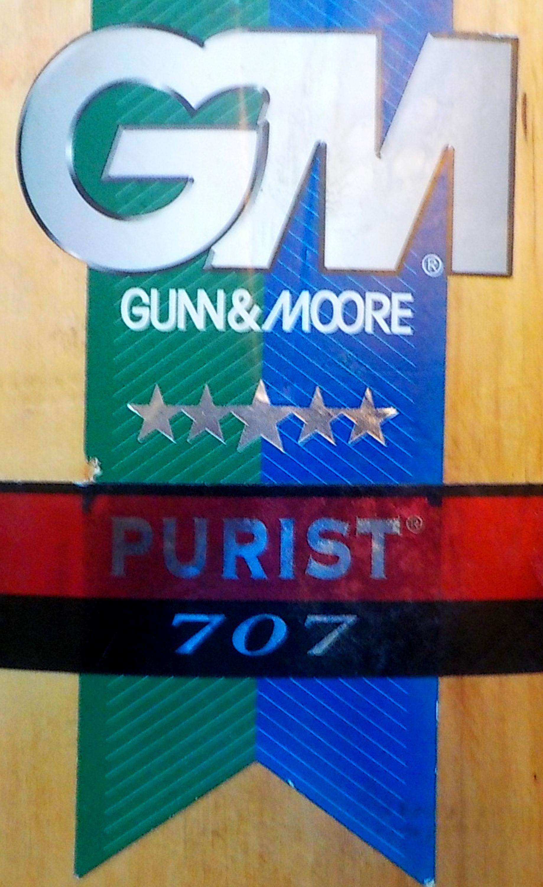 Vintage Gunn & Moore 'purist 707' Cricket Bat – Handcrafted