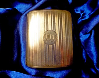 Antique silver cigarette case/matchbook holder 1915 by A and J Zimmerman
