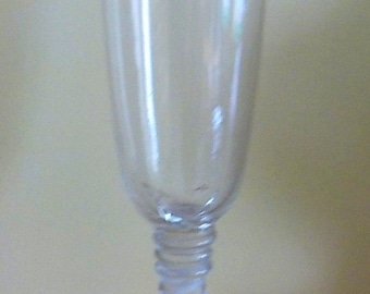Curious 18th century ale glass