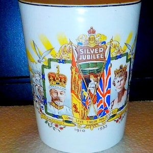 King George V silver jubilee beaker. 1935