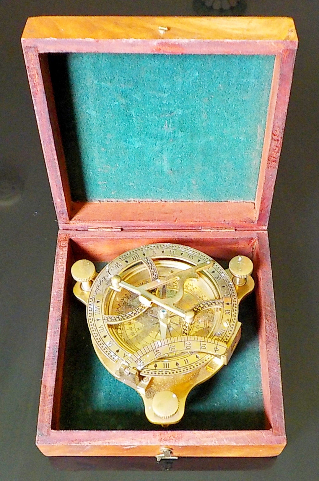 Replica Antique Sundial Compass by West London Etsy