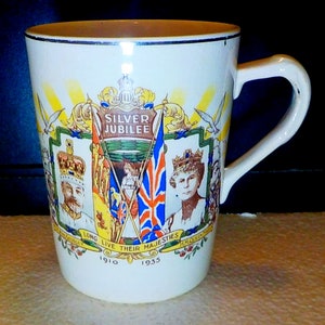 King George V silver jubilee mug. 1935