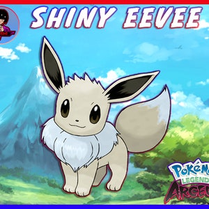 Pokemon Legends Arceus Shiny Alpha Eevee Max Effort Levels 6IV-EV