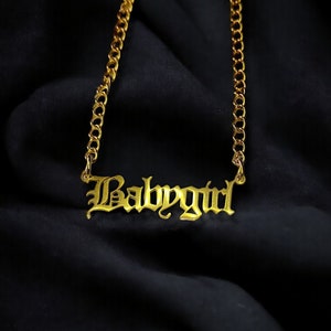 Babygirl Necklace Etsy Australia