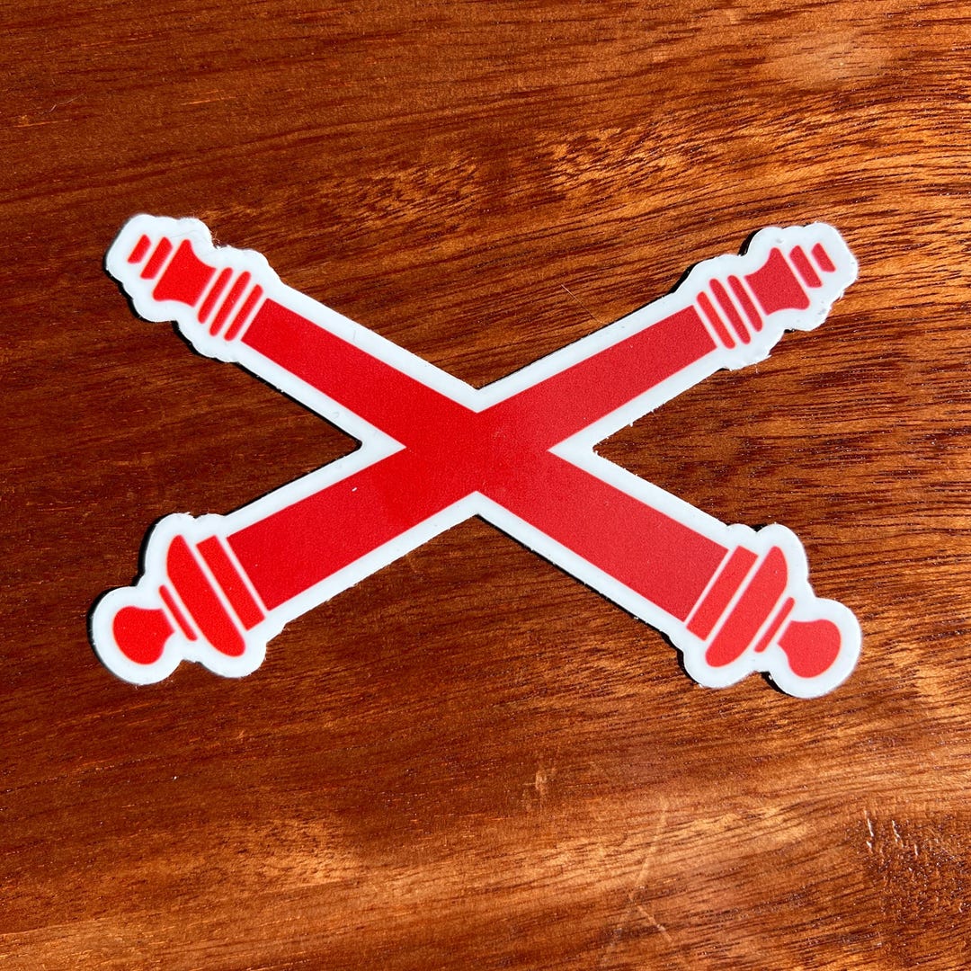 Red Army Sticker Army Artillery Cannons Sticker - in Red - Etsy