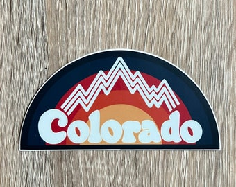 Colorado Sticker With Mountains