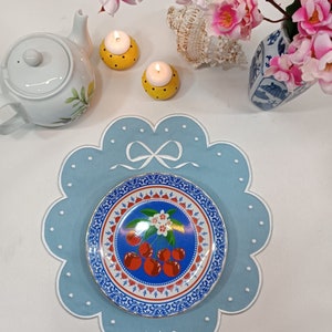 Placemats Set for 6 |  Embroidered  Modern Placemats