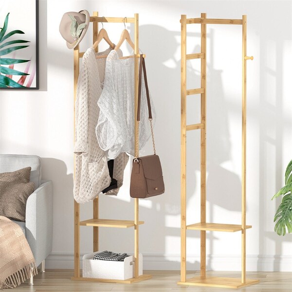 Bamboo Coat Rack Etsy
