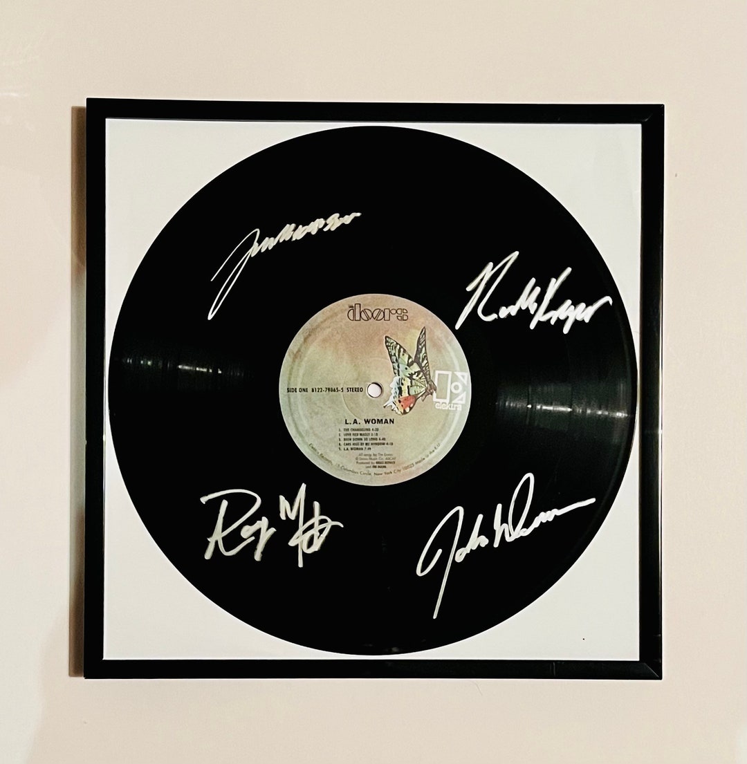 The Doors LA Woman Autographed Vinyl Record Framed Etsy