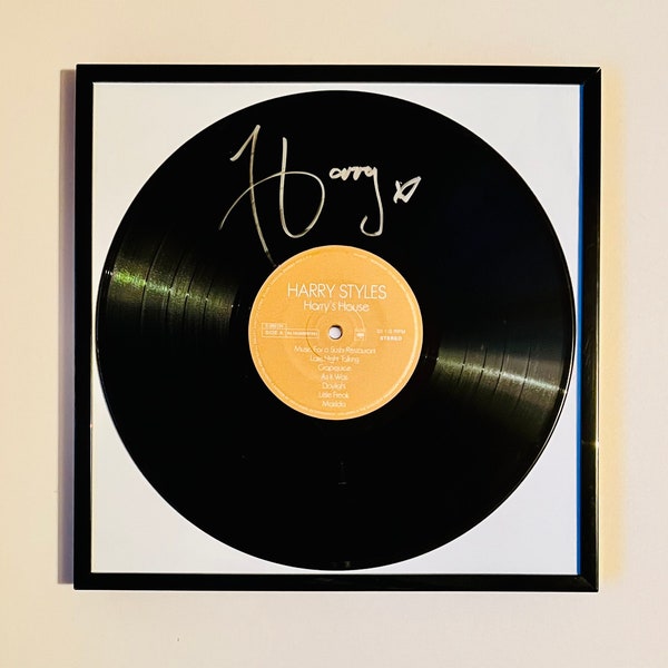 Harry Styles Harry's House Autographed Vinyl Record Framed