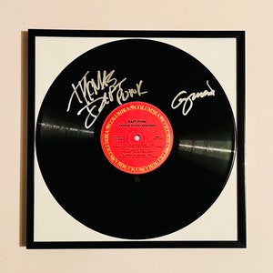 Daft Punk Random Access Memories Autographed Vinyl Record Framed