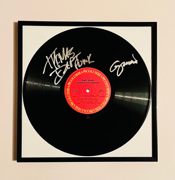 Daft Punk Random Access Memories Autographed Vinyl Record Framed 