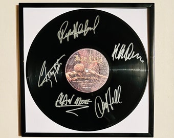 Judas Priest Sad Wings of Destiny Autographed Vinyl Record Framed