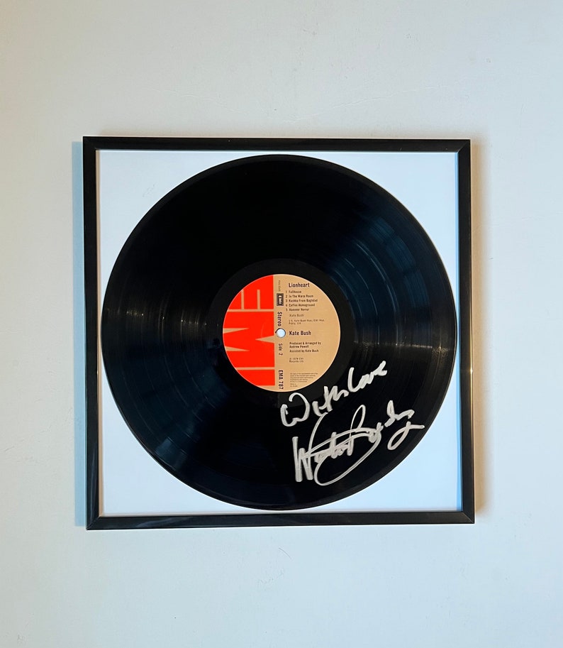 Kate Bush Lionheart Autographed Vinyl Record Framed Etsy