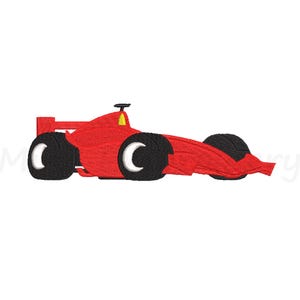 Race Car Embroidery Design, Machine Embroidery Design, 5 Sizes, Instant Download