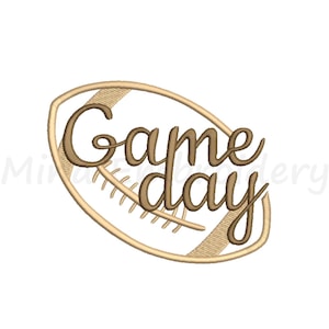 Game Day Embroidery Design, Sport Embroidery Design, Machine Embroidery Design, 4 Sizes, Instant Download