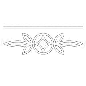 Western Boot Stitch Stitching Embroidery Design, Machine Embroidery Design, 6 Sizes, Instant Download