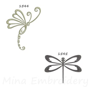 Dragonfly Machine Embroidery Design (2 Zip Files)