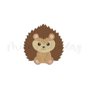 Baby Hedgehog Embroidery Design, Animal Embroidery Design, Machine Embroidery Design, 4 Sizes, Instant Download