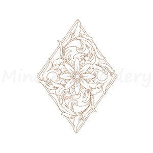 Western Floral Embroidery Design, Howdy Line Art, Machine Embrodiery Design, 6 Sizes, Instant Download