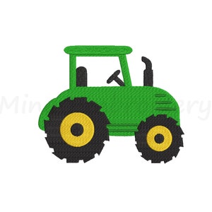 Farm Tractor Embroidery Design: 5 Sizes (Instant Download)