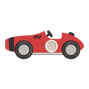 Sport Auto Stickerei Retro Auto Stickerei, Maschinenstickerei, 5 Größen, Instant Download