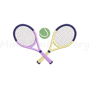 Tennis Racket Embroidery Design: Sport Icon (Instant Download)