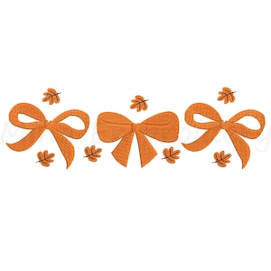 Fall Coquette Embroidery Design, Fall Season Embroidery Design, Machine Embroidery Design, 6 Sizes, Instant Download