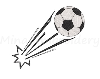 Soccer Ball Embroidery Design: 4 Sizes (Instant Download)