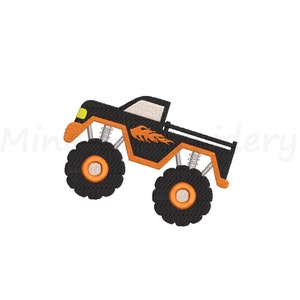 Monster Truck Embroidery Design, Vehicle Embroidery Design, Machine Embroidery Design, 4 Sizes, Instant Download