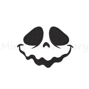 Scary Ghost Face Embroidery Design, Machine Embroidery Design, 6 Sizes, Instant Download