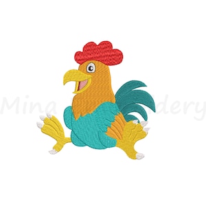 Rooster Embroidery Design, Farm Animal Embroidery Design, Machine Embroidery Design, 5 Sizes, Instant Download