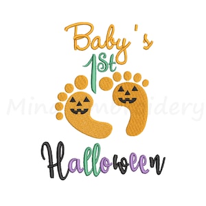 Primo ricamo di Halloween per il tuo bambino (download immediato)