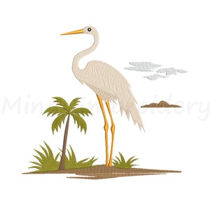 Summer Embroidery Design, Palm Tree Embroidery Design, Machine Embroidery Design, 5 Sizes, Instant Download