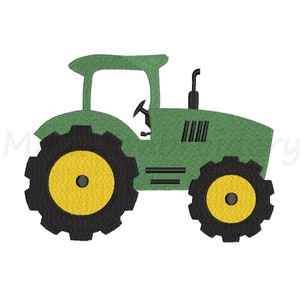 Farm Tractor Embroidery Design, Machine Embroidery Design, 5 Sizes, Instant Download