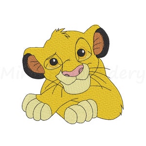 Diseño de bordado de león, diseño de bordado de animales, diseño de bordado a máquina, 4 tamaños, descarga instantánea