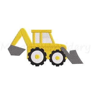 Bulldozer Embroidery Design, Construction Embroidery Design, Machine Embroidery Design, 5 Sizes, Instant Download