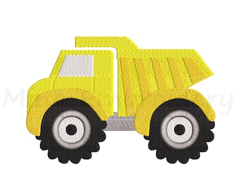 Dump Truck Embroidery Design: Earth Truck Machine Pattern (Instant Download)