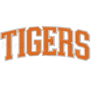 Tigers Embroidery Design: Machine Embroidery Pattern, 5 Sizes (Instant Download)