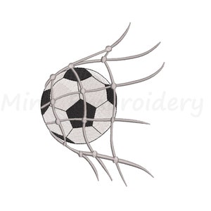 Kasteelnet bal borduurontwerp, sport borduurontwerp, machineborduurontwerp, voetbal borduurontwerp, 6 maten, direct downloaden