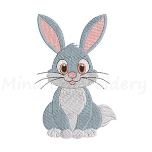 Baby Bunny Embroidery Design, Easter Bunny Embroidery Design, Machine Embroidery Design, 4 Sizes, Instant Download