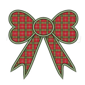 Bow Satin Stitch Applique Embroidery Design, Machine Embroidery Design, 6 Sizes, Instant Download