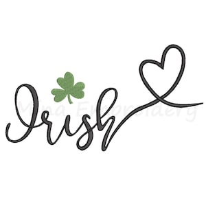 Irish Embroidery Design, St. Patrick's Day Embroidery Design, Machine Embroidery Design, 5 Sizes, Instant Download