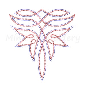 Western Boot Stitch Stitching Embroidery Design, Machine Embroidery Design, 4 Sizes, Instant Download