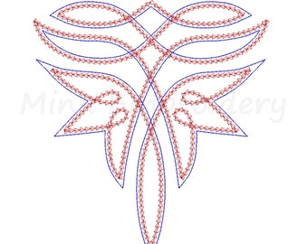 Western Boot Stitch Stitching Embroidery Design, Machine Embroidery Design, 4 Sizes, Instant Download