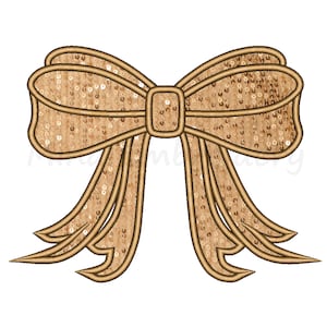Bow Satin Stitch Applique Embroidery Design, Machine Embroidery Design, 6 Sizes, Instant Download