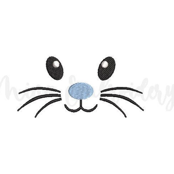 Baby Boy Bunny Face Embroidery Design, Easter Embroidery Design, Machine Embroidery Design, 6 Sizes, Instant Download