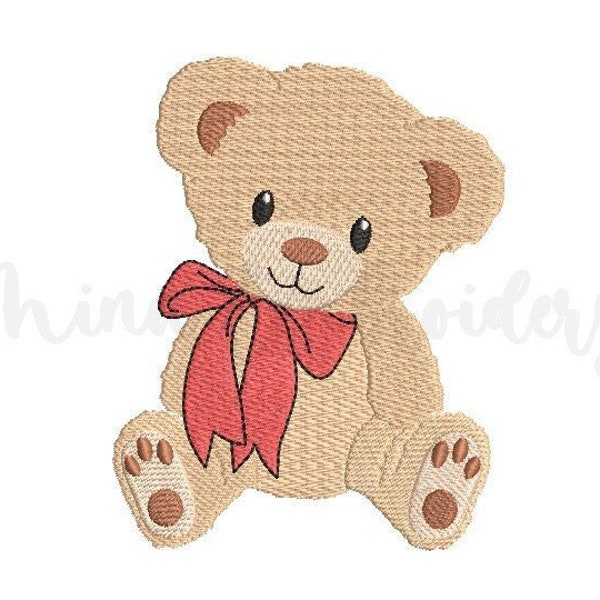 Baby Boy Bear borduurwerk ontwerp, dier borduurwerk ontwerp, machine borduurwerk ontwerp, 4 maten, Instant Download