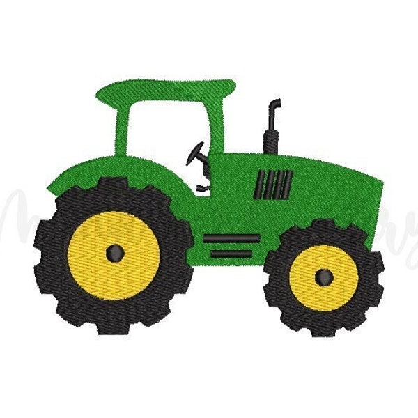 Farm Tractor Embroidery Design, Machine Embroidery Design, 5 Sizes, Instant Download